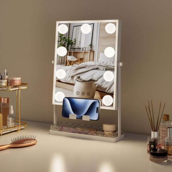 Hollywood Mirror With Storage Box